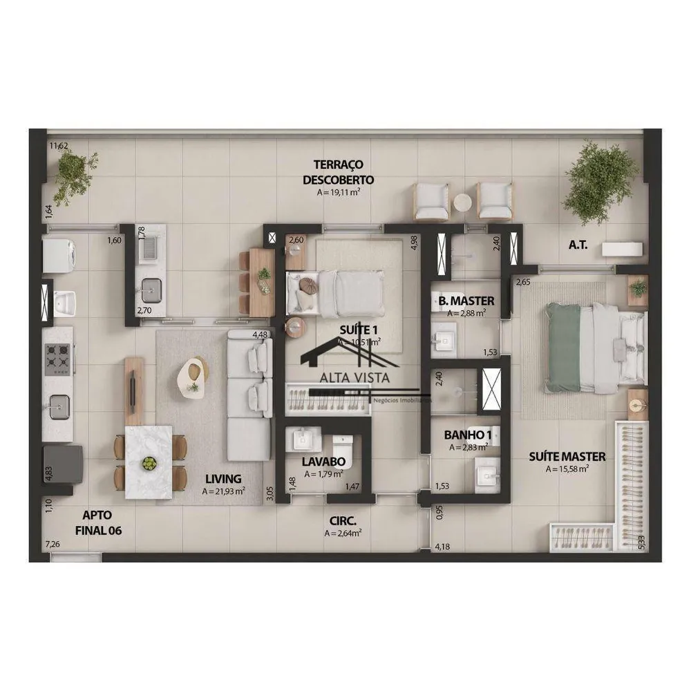 Apartamento, 2 quartos, 59 m² - Foto 16