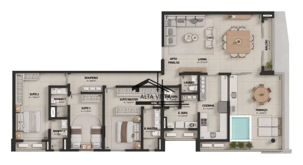 Apartamento, 2 quartos, 59 m² - Foto 14