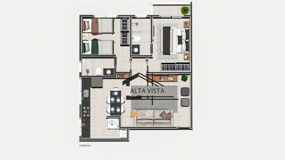 Apartamento, 2 quartos, 59 m² - Foto 8