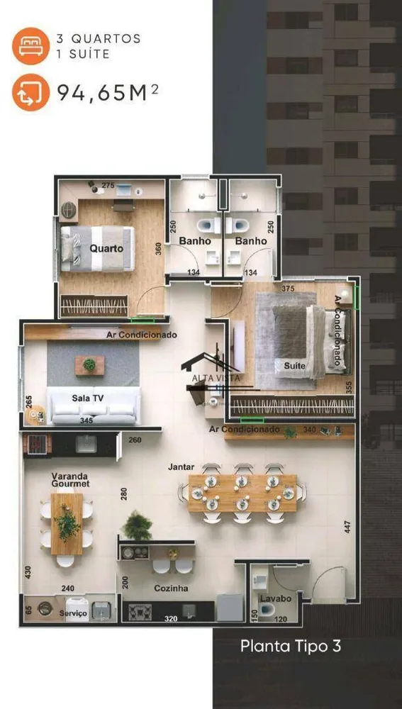 Apartamento, 3 quartos, 94 m² - Foto 12