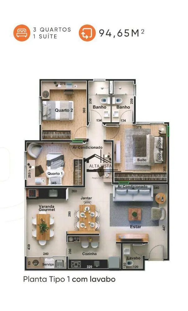 Apartamento, 3 quartos, 94 m² - Foto 11