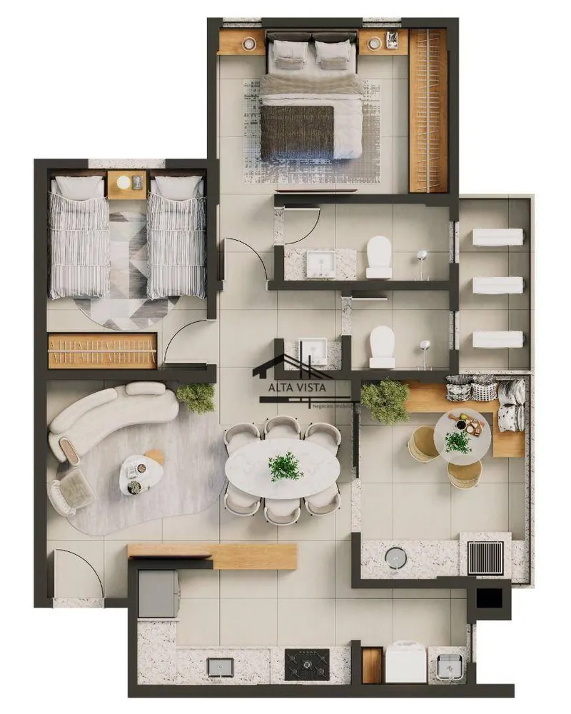 Apartamento, 3 quartos, 93 m² - Foto 3