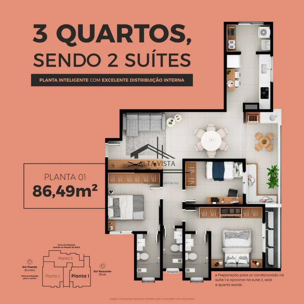 Apartamento, 3 quartos, 86 m² - Foto 6