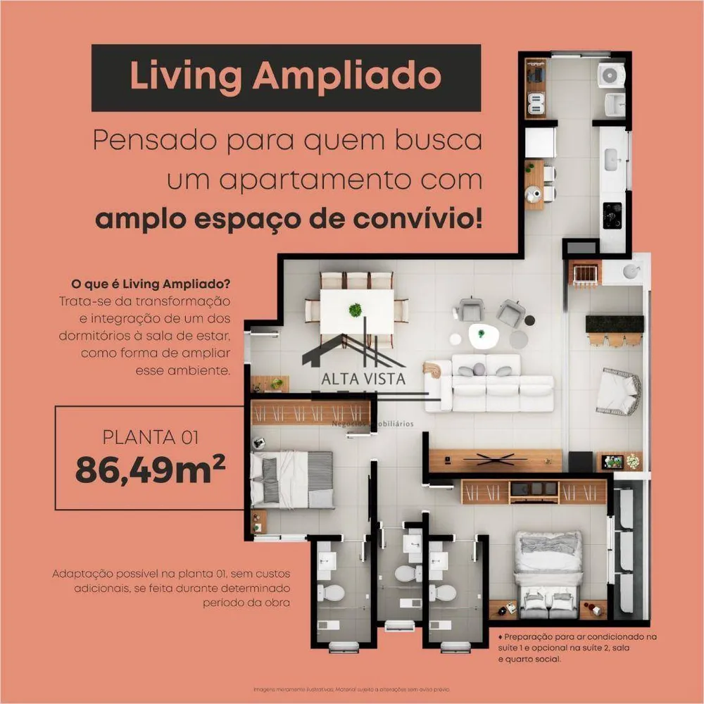 Apartamento, 3 quartos, 86 m² - Foto 7