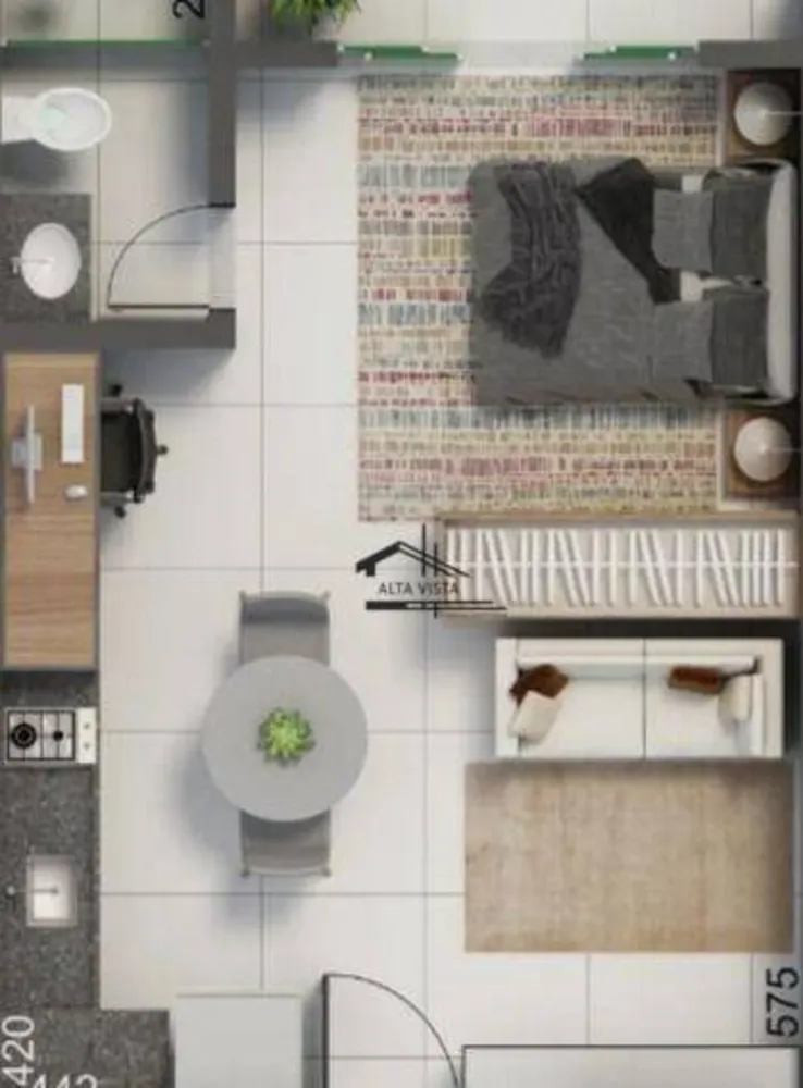 Apartamento, 1 quarto, 31 m² - Foto 1