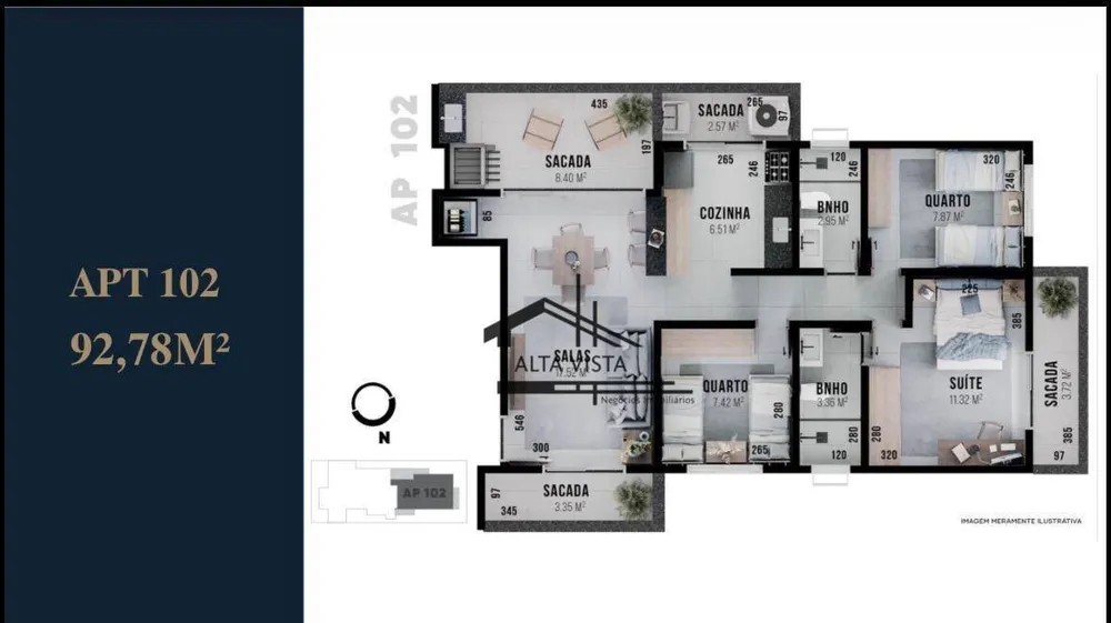 Apartamento, 3 quartos, 93 m² - Foto 10
