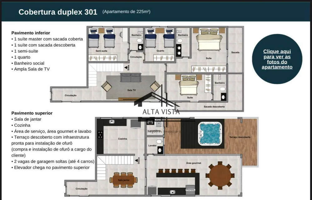 Cobertura, 3 quartos, 225 m² - Foto 10