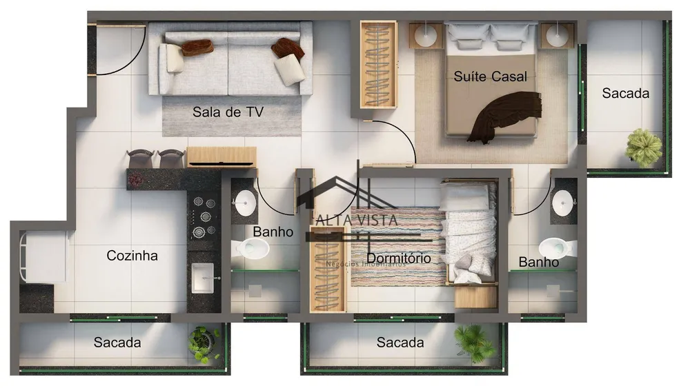 Apartamento, 2 quartos, 47 m² - Foto 12