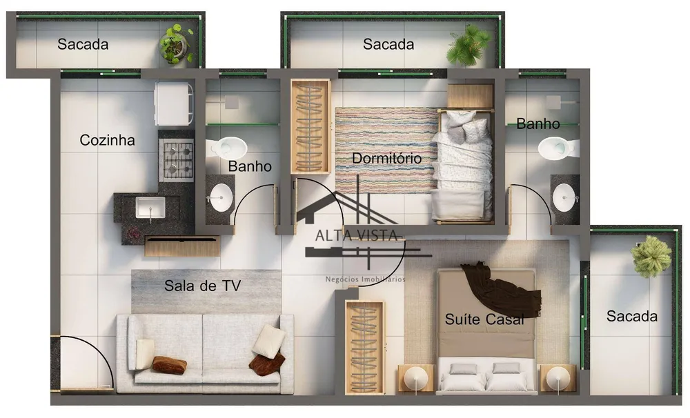 Apartamento, 2 quartos, 47 m² - Foto 13