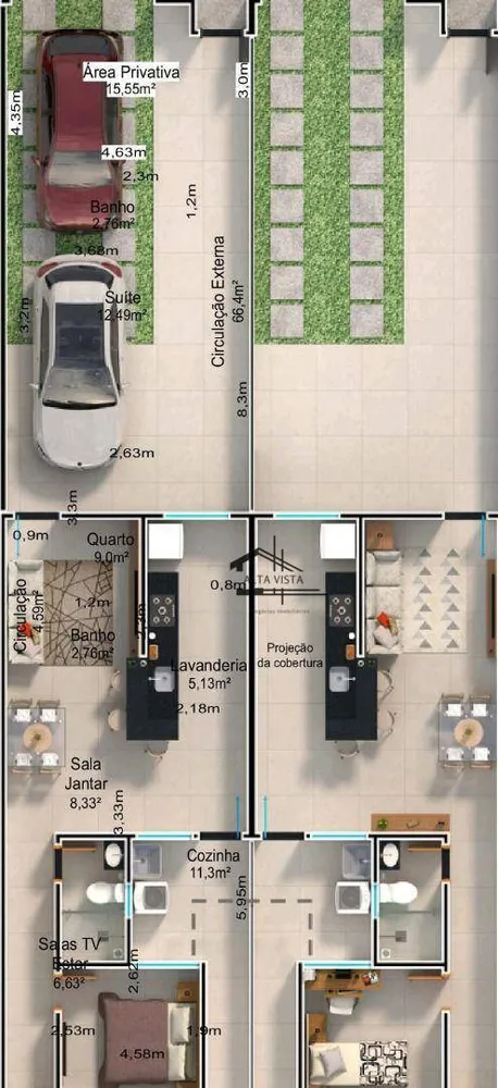 Casa, 2 quartos, 70 m² - Foto 7