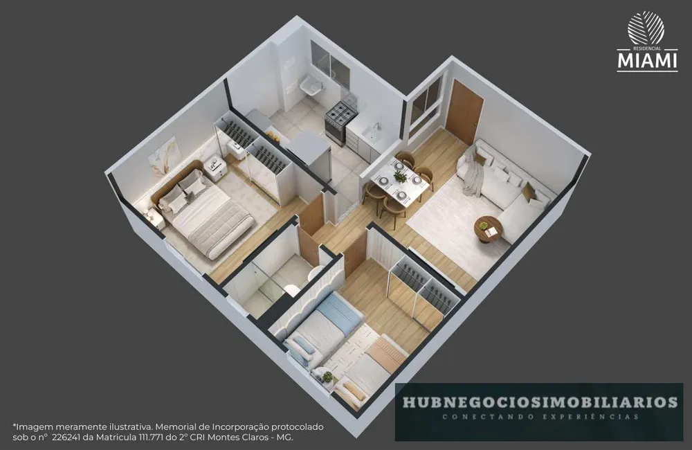 Apartamento, 2 quartos, 44 m² - Foto 2