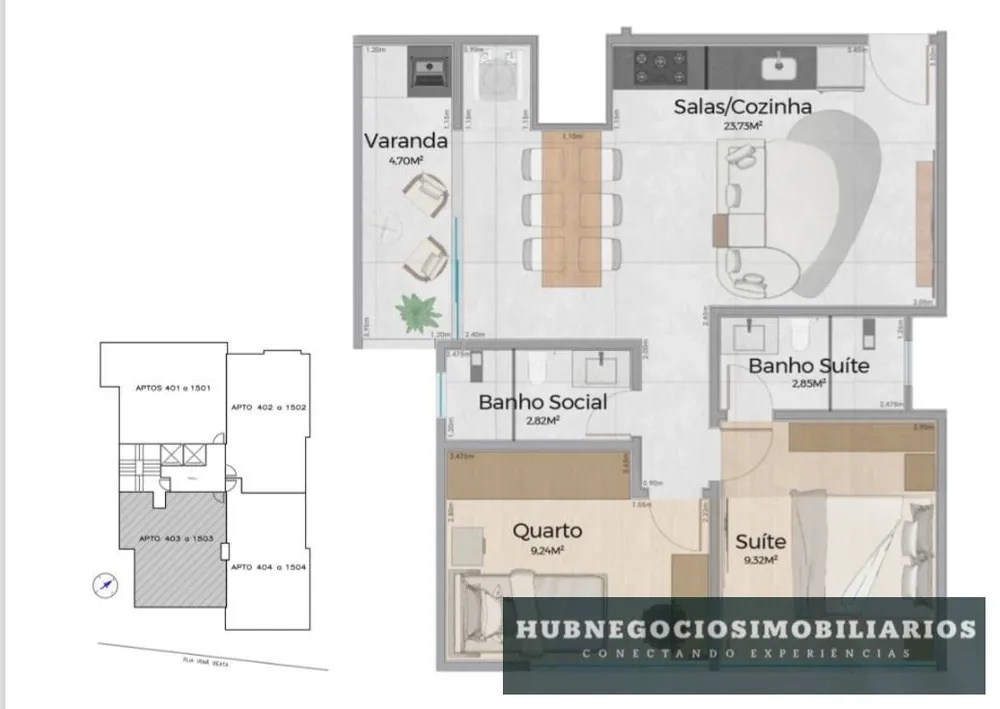 Apartamento, 2 quartos, 62 m² - Foto 7