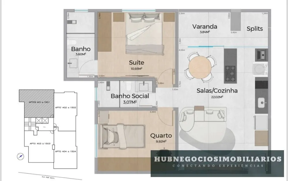 Apartamento, 2 quartos, 62 m² - Foto 6