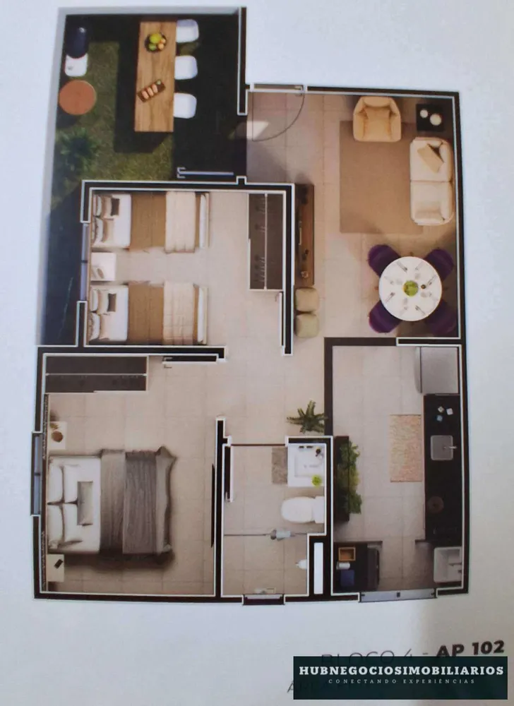 Apartamento, 2 quartos, 20 m² - Foto 2