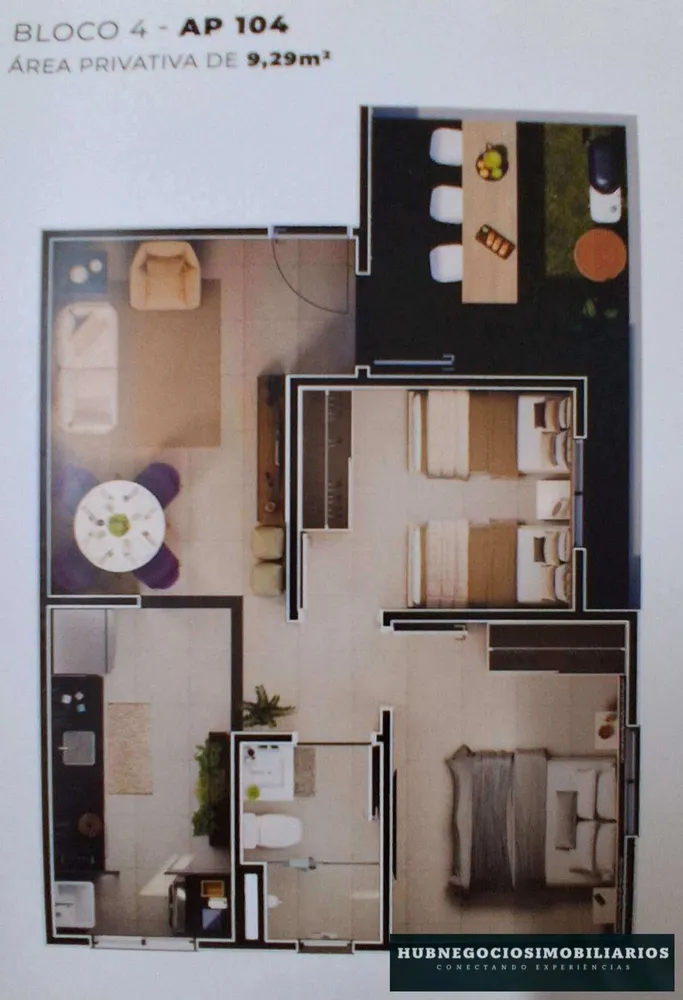 Apartamento, 2 quartos, 20 m² - Foto 3