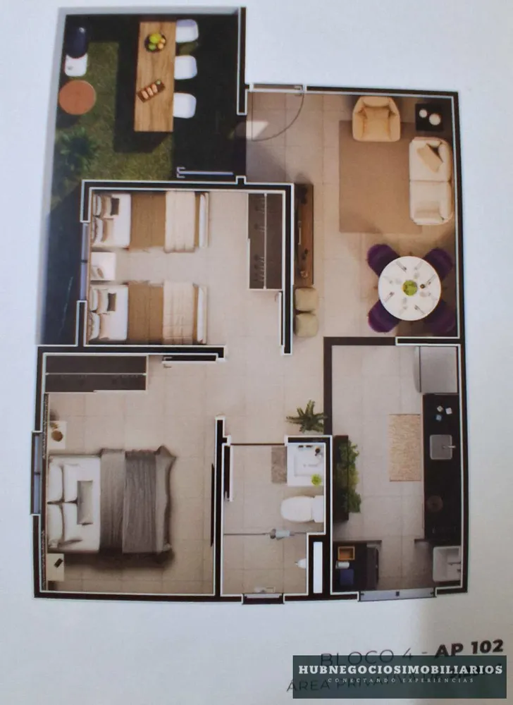 Apartamento, 2 quartos, 20 m² - Foto 2