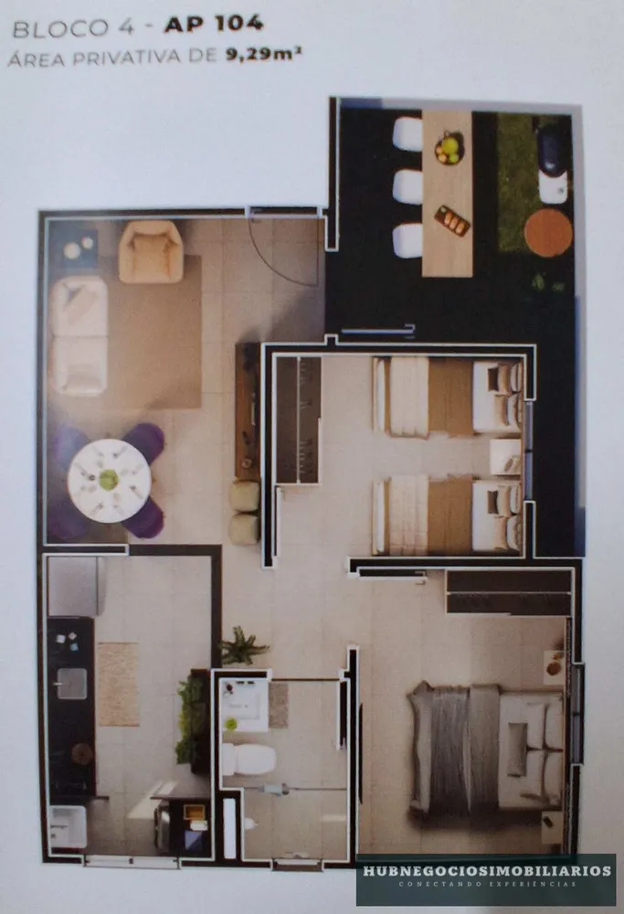 Apartamento, 2 quartos, 20 m² - Foto 3