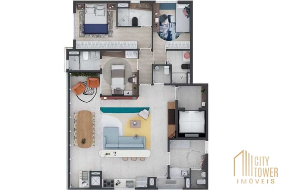 Apartamento, 3 quartos, 121 m² - Foto 4