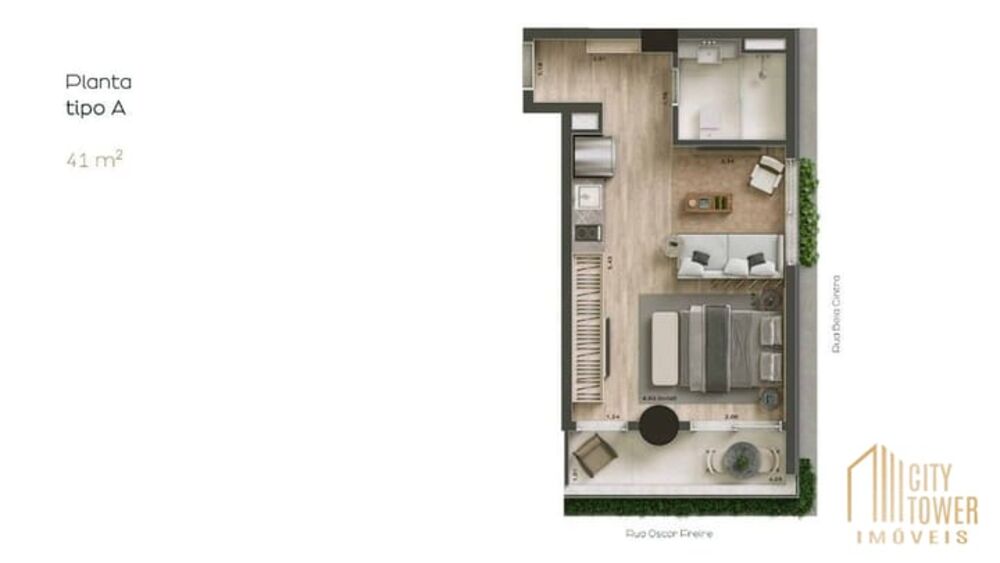 Apartamento, 1 quarto, 39 m² - Foto 6