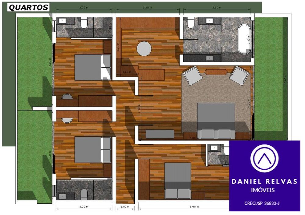 Casa, 4 quartos, 370 m² - Foto 1