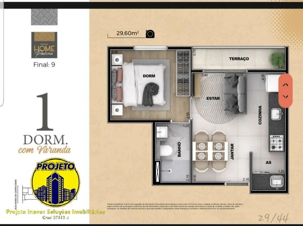Apartamento, 1 quarto, 30 m² - Foto 10