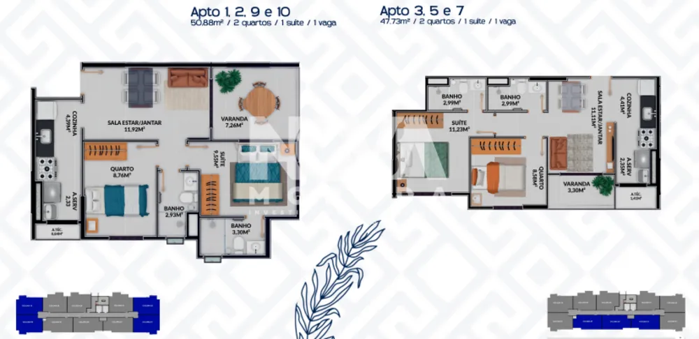 Apartamento, 2 quartos, 49 m² - Foto 6