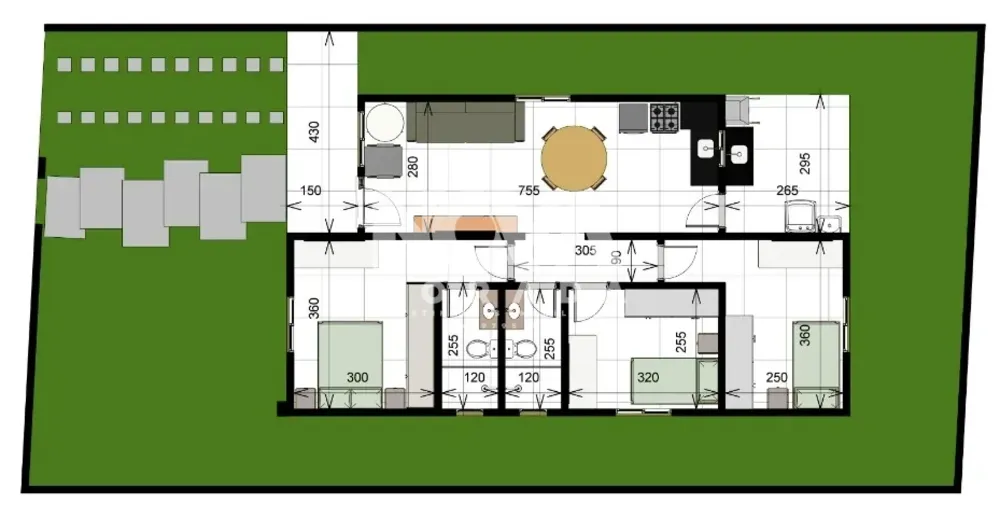 Casa, 3 quartos, 84 m² - Foto 2
