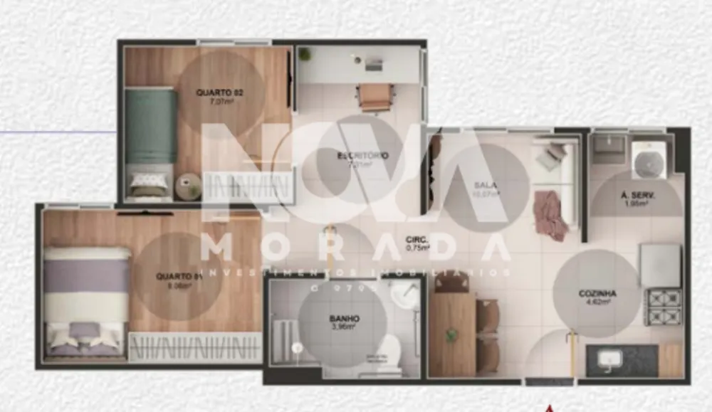 Apartamento, 2 quartos, 42 m² - Foto 5