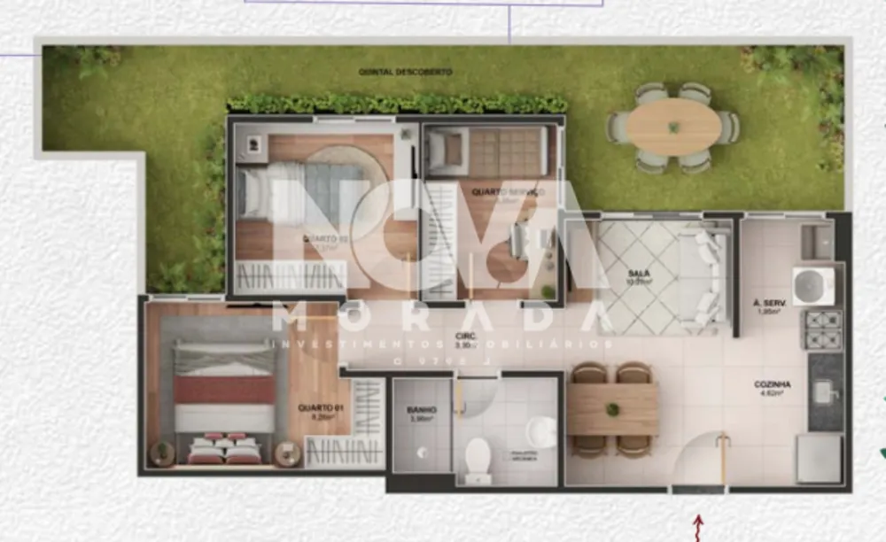 Apartamento, 2 quartos, 42 m² - Foto 7