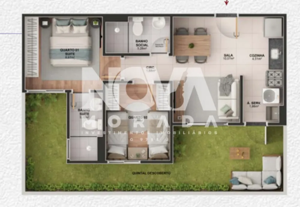 Apartamento, 2 quartos, 42 m² - Foto 8