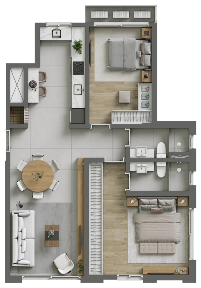 Apartamento, 2 quartos, 82 m² - Foto 3