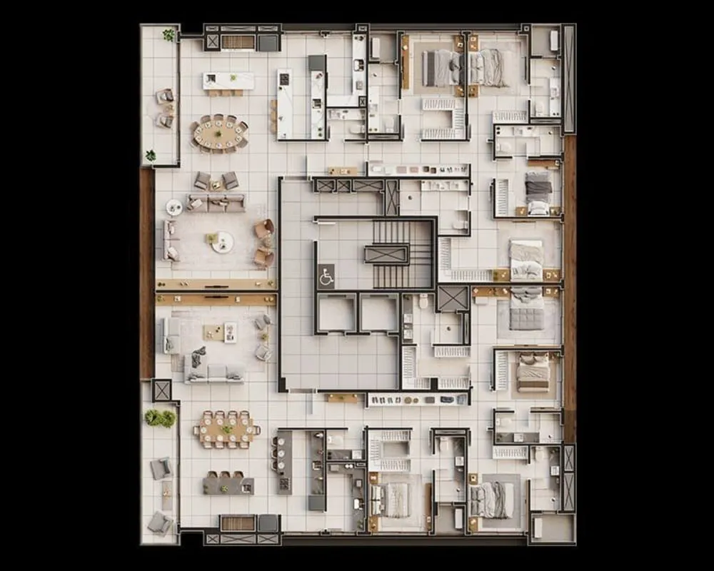 Apartamento, 3 quartos, 200 m² - Foto 1
