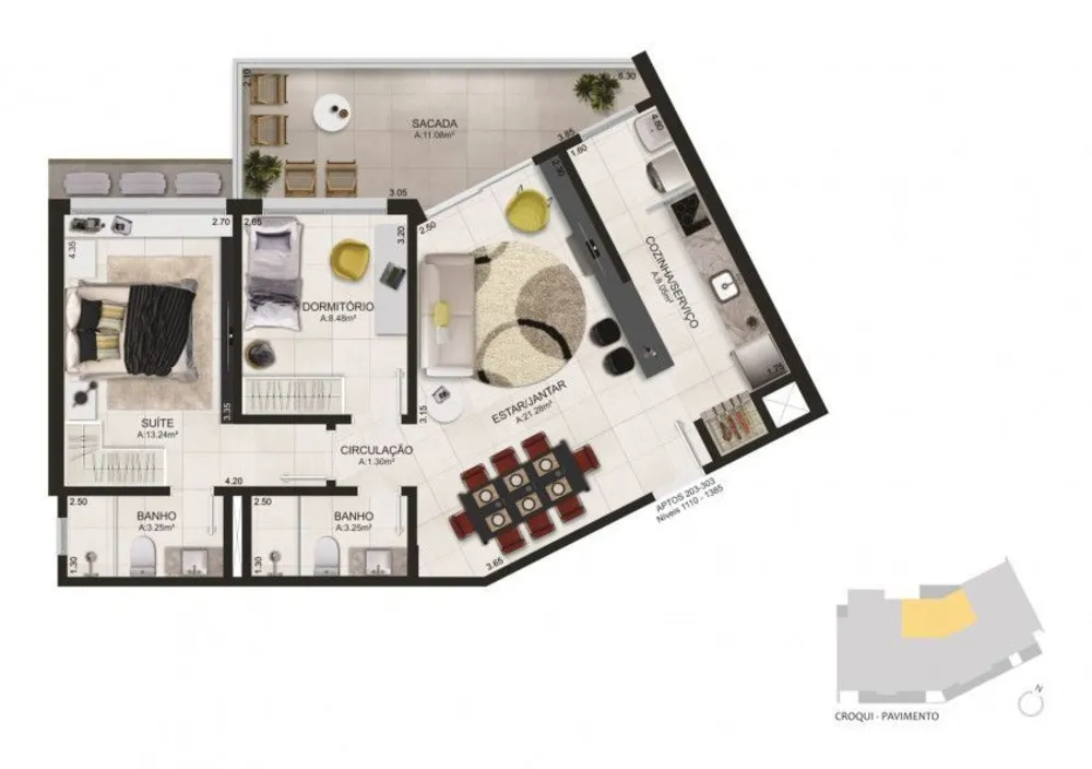 Apartamento, 3 quartos, 101 m² - Foto 10