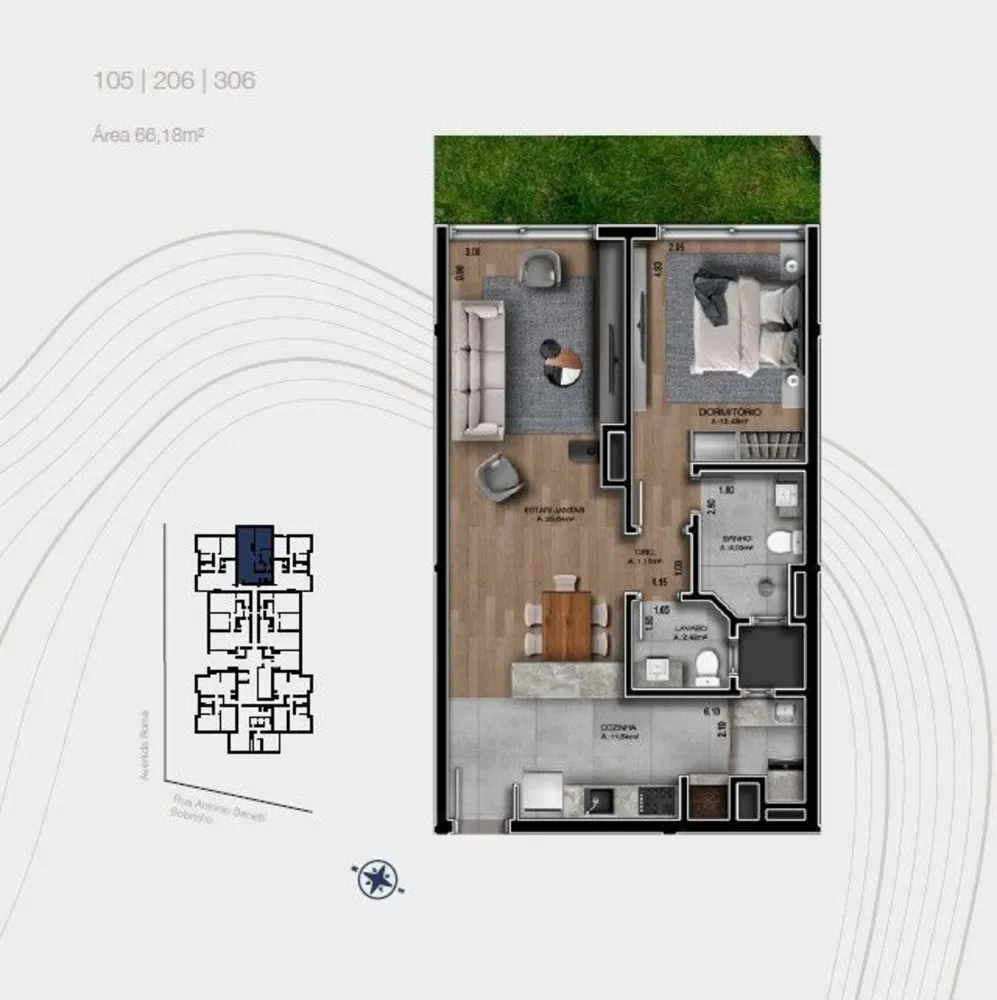 Apartamento, 1 quarto, 66 m² - Foto 9