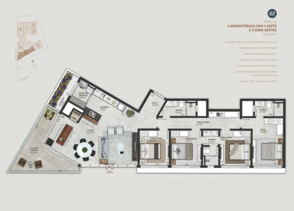 Apartamento, 4 quartos, 130 m² - Foto 13