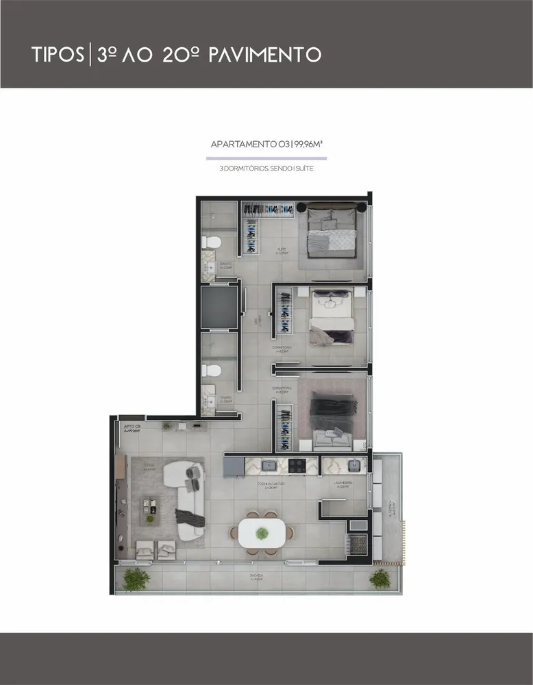 Apartamento, 2 quartos, 70 m² - Foto 4