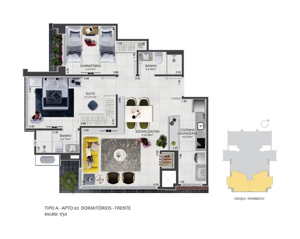 Apartamento, 3 quartos, 83 m² - Foto 9