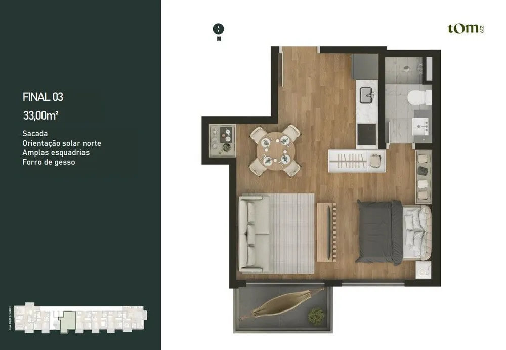 Apartamento, 1 quarto, 52 m² - Foto 8