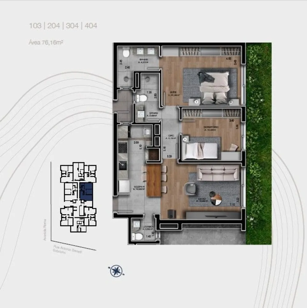 Apartamento, 2 quartos, 76 m² - Foto 6