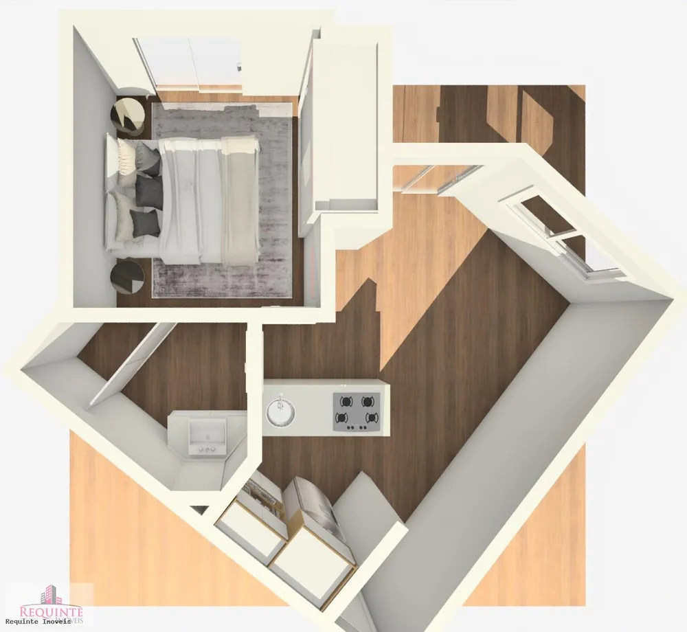 Apartamento, 1 quarto, 39 m² - Foto 3