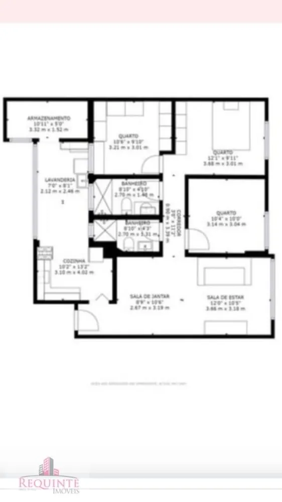 Apartamento, 3 quartos, 97 m² - Foto 1