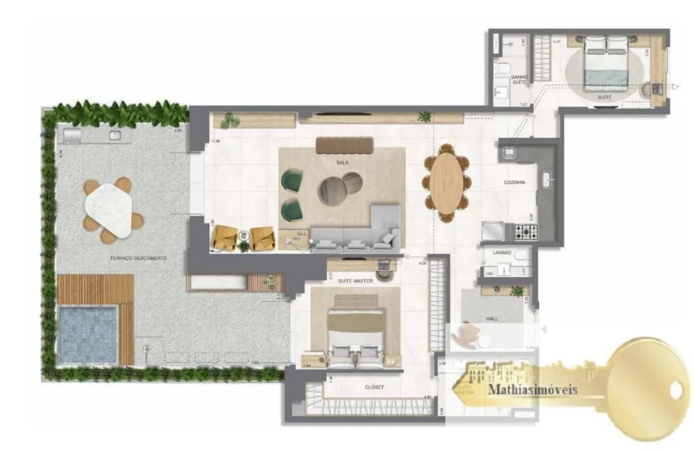 Apartamento, 2 quartos, 194 m² - Foto 1