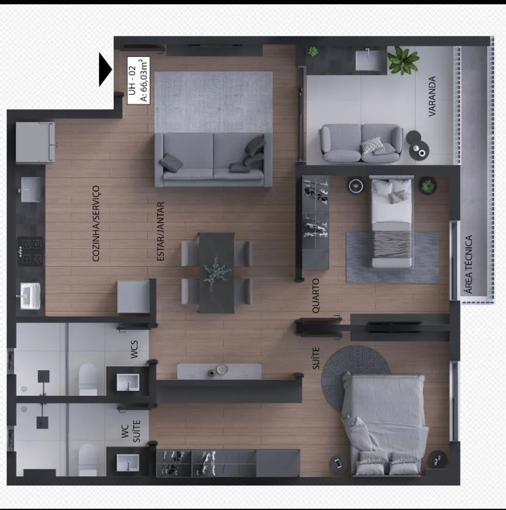 Apartamento, 2 quartos - Foto 10