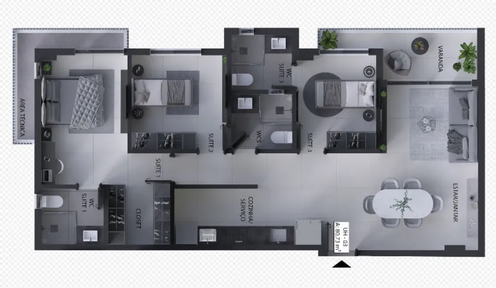 Apartamento, 2 quartos - Foto 12