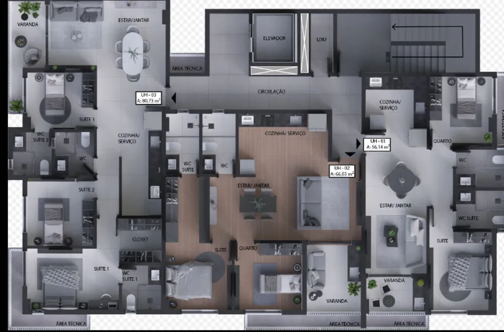 Apartamento, 2 quartos - Foto 8