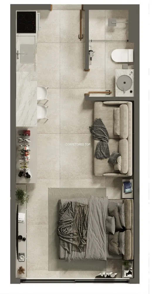 Apartamento, 1 quarto - Foto 5
