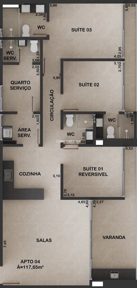 Apartamento, 3 quartos - Foto 12
