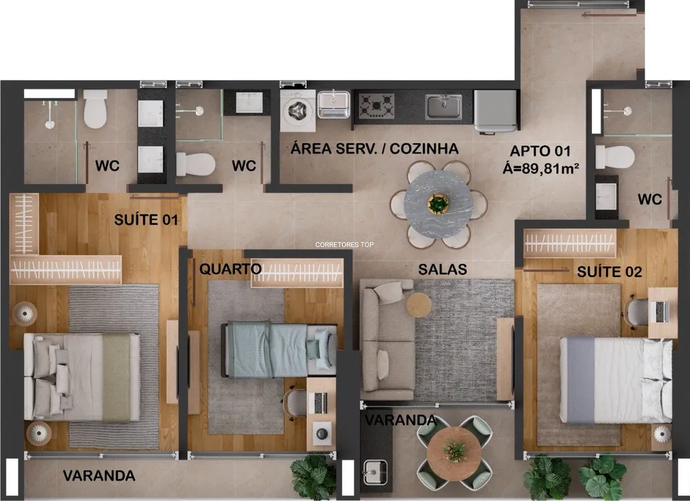 Apartamento, 3 quartos - Foto 13