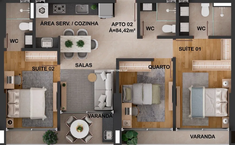 Apartamento, 3 quartos - Foto 14