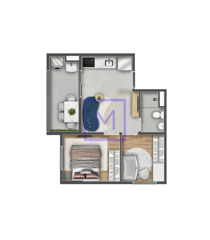 Apartamento, 2 quartos, 36 m² - Foto 6